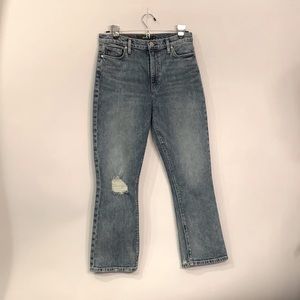 Hudson Jeans Holly high rise crop bootcut in blue size 27